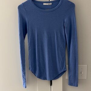 Aritzia Blue Long Sleeve Tee